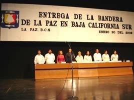 The Beautiful City of La Paz in Baja California Sur, Receives the International Banner of Peace