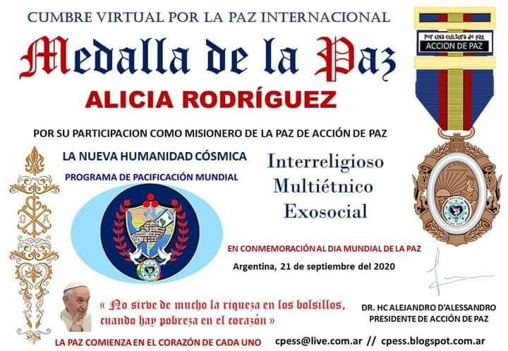 Argentina otorga medalla de la Paz a Alicia Rodríguez